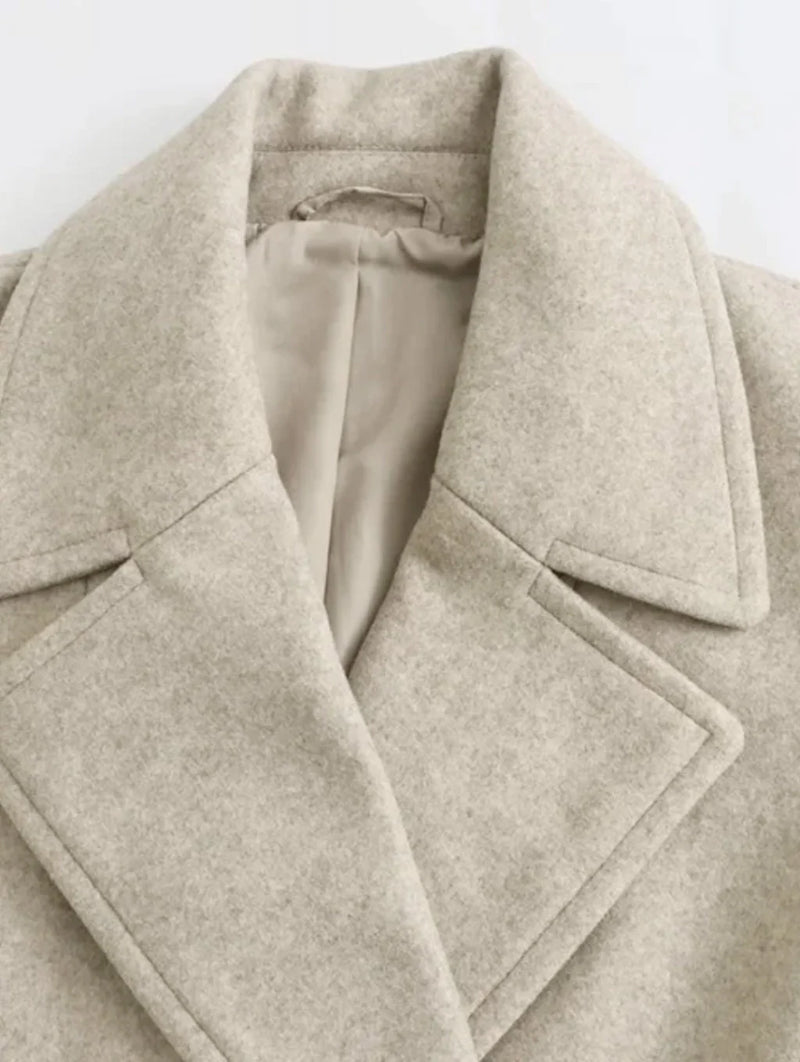 Casaco de Lã Batida - Sobretudo [PRONTA ENTREGA]