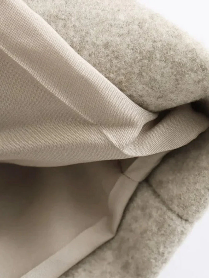 Casaco de Lã Batida - Sobretudo [PRONTA ENTREGA]